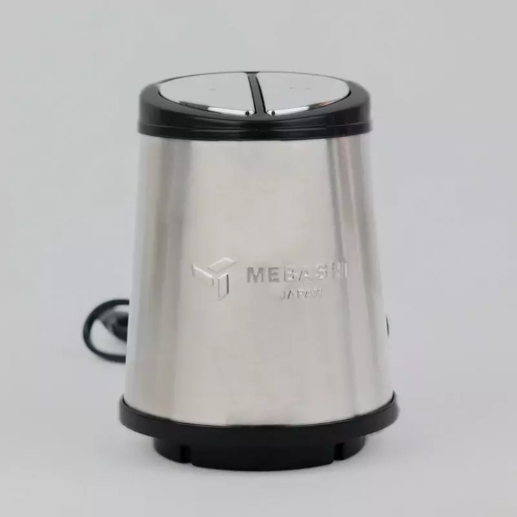 خردکن دو کاسه مباشی- 6+4 تیغه تیتانیوم طلایی همراه با همزن و کاردک- مدل ME-CH4002