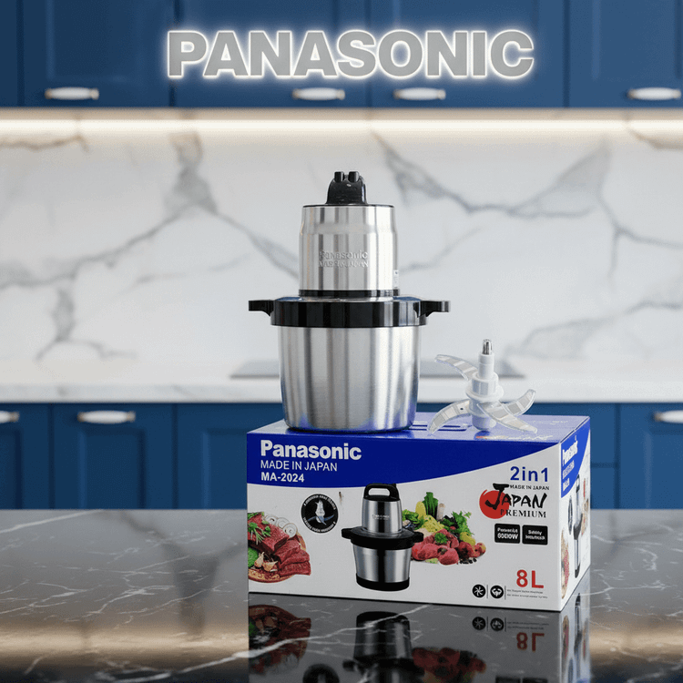 خردکن صنعتی پاناسونیک- ظرفیت 8 لیتر قدرت دستگاه 8000W وات- مدل MA2024