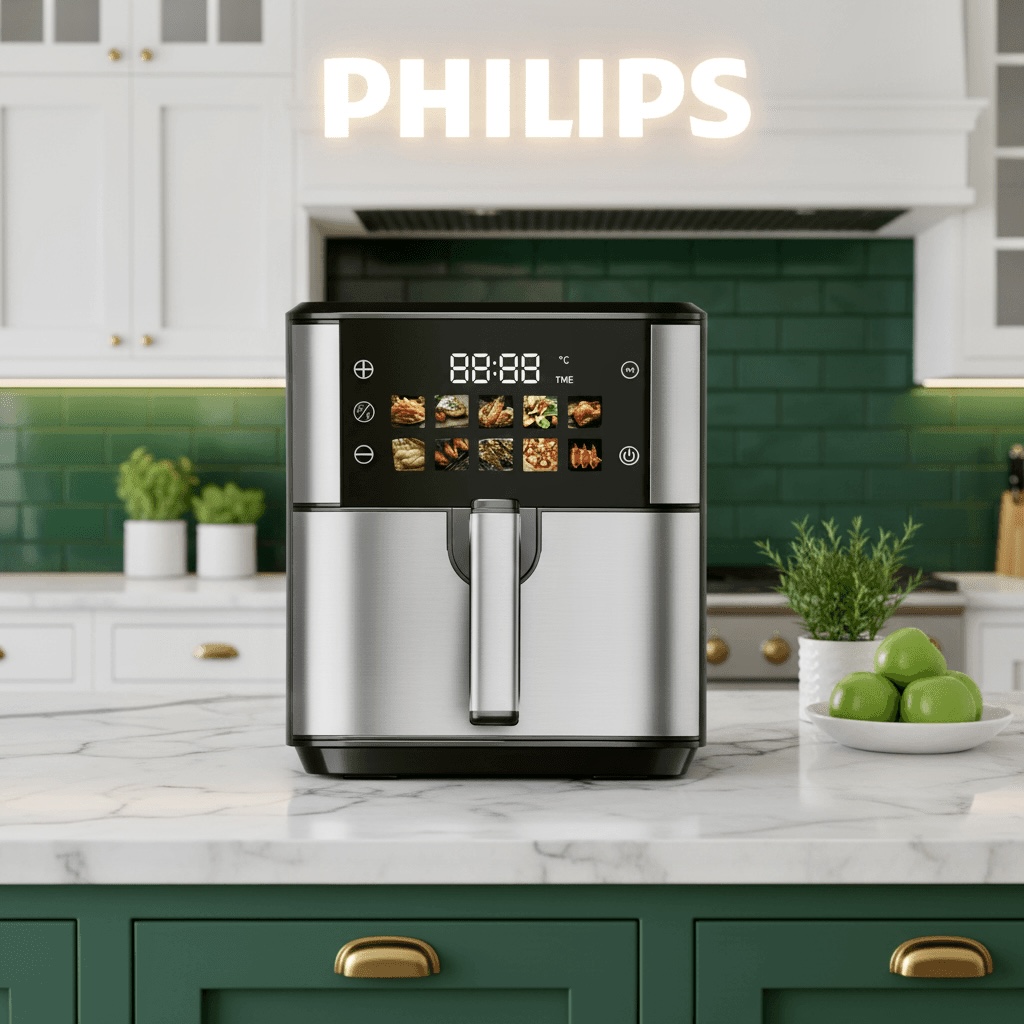 سرخ کن دو المنت فیلیپس ظرفیت 14.5 لیتر تمام استیل مدل HD-928 توان 3500 وات