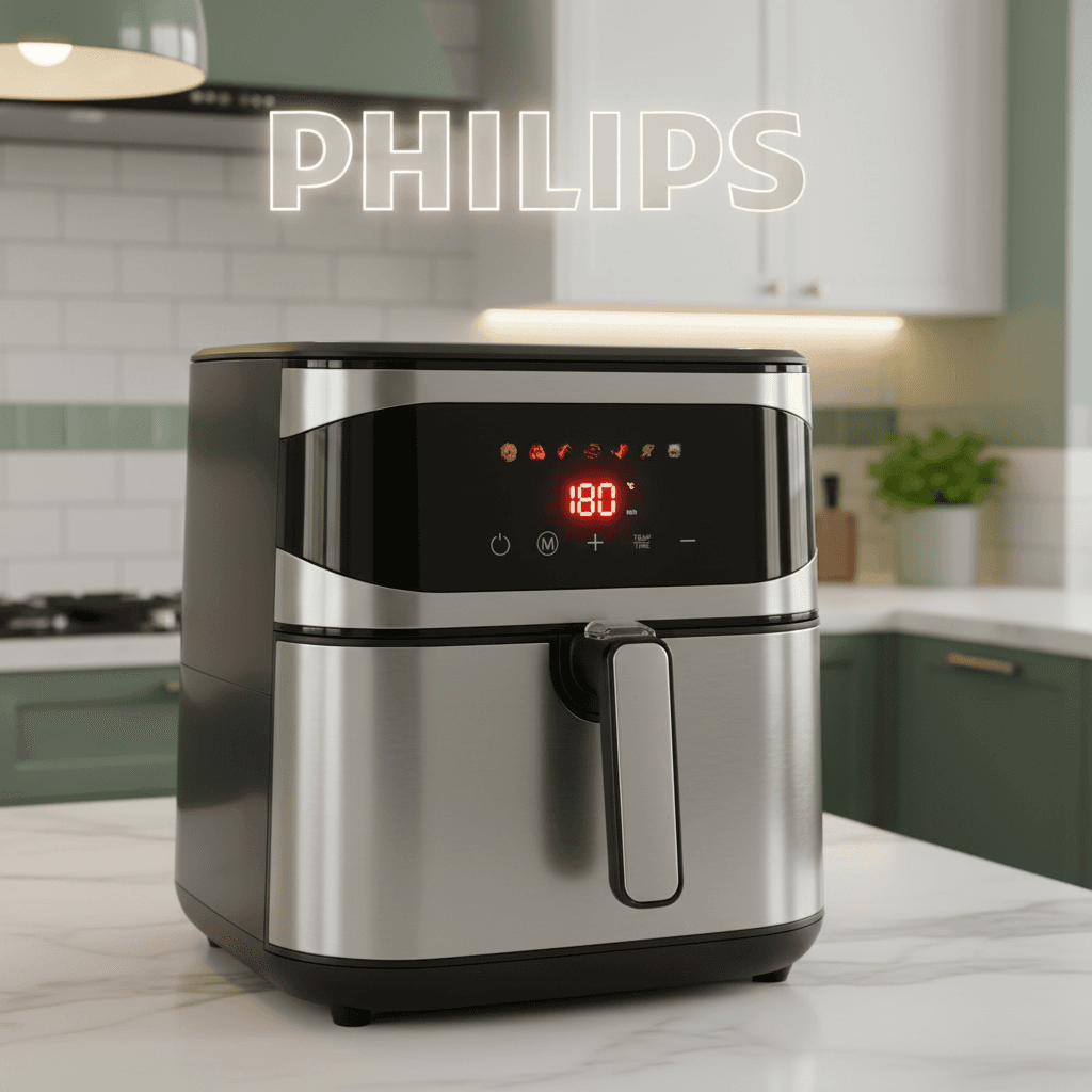 سرخ کن دوالمنت فیلیپس - ظرفیت 15.5 لیتر، تمام استیل، سبددار، وای فای دار، قدرت 2200 وات