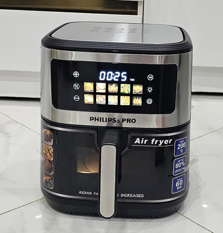 سرخ کن دوالمنت فیلیپس پرو- ظرفیت 15 لیتری تمام استیل جلو پنجره ای- قدرت 3000W وات مدل PH-1905