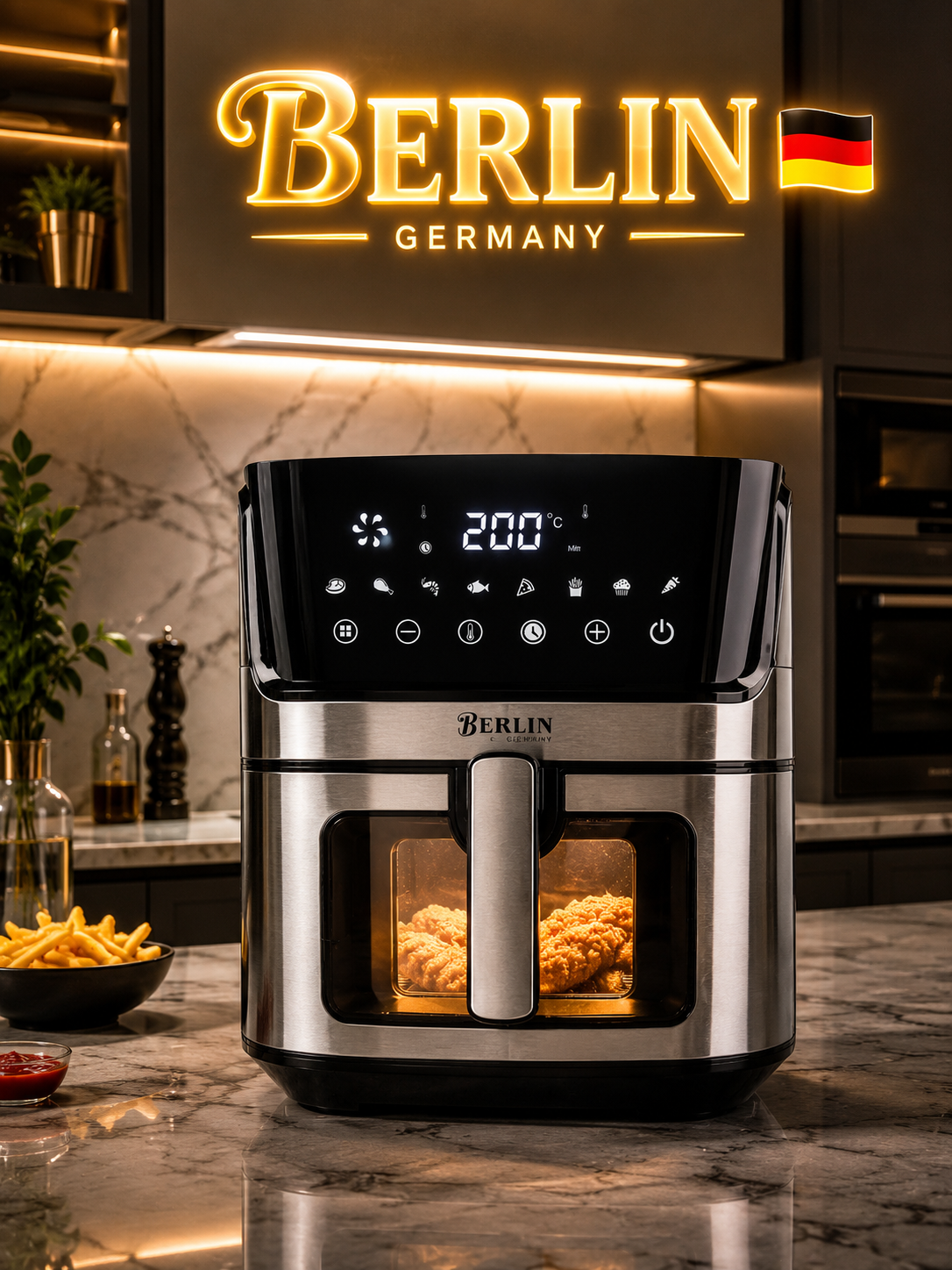 سرخ کن بدون روغن 12 لیتری برند برلین مدل BL-1401 ا BL1401
