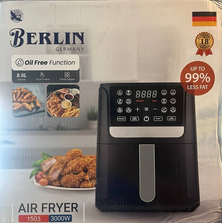 سرخ کن 8 لیتر برلین BERLIN آلمان کد 1503