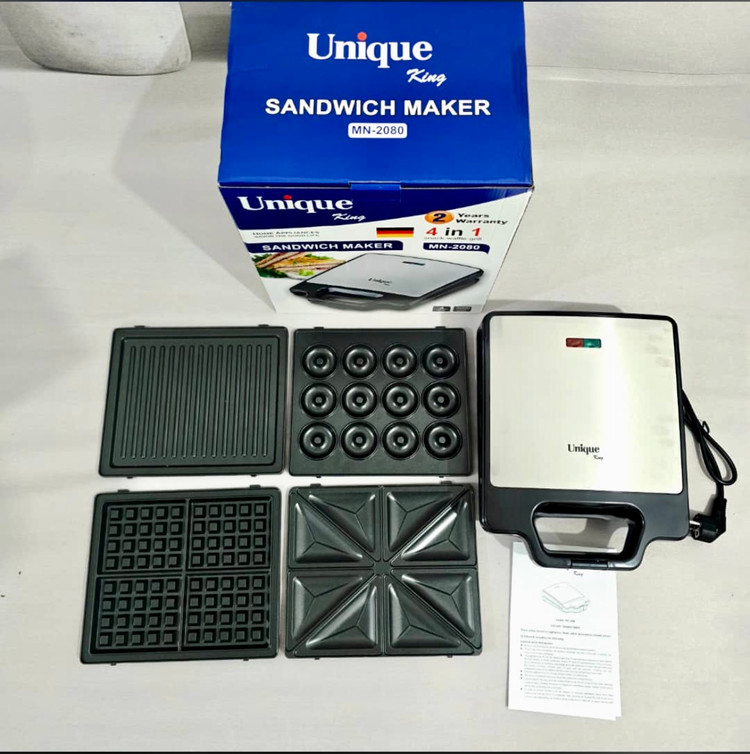 ساندویچ ساز 4 کاره یونیک- قدرت 3000W وات مدل MN-2080