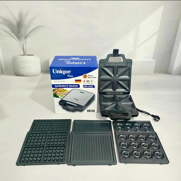 ساندویچ ساز 4 کاره یونیک- قدرت 3000W وات مدل MN-2080