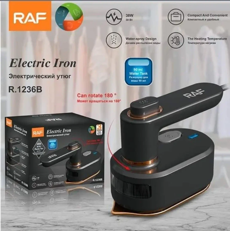 اتو مسافرتی دسته چرخشی راف مدل R-1236B