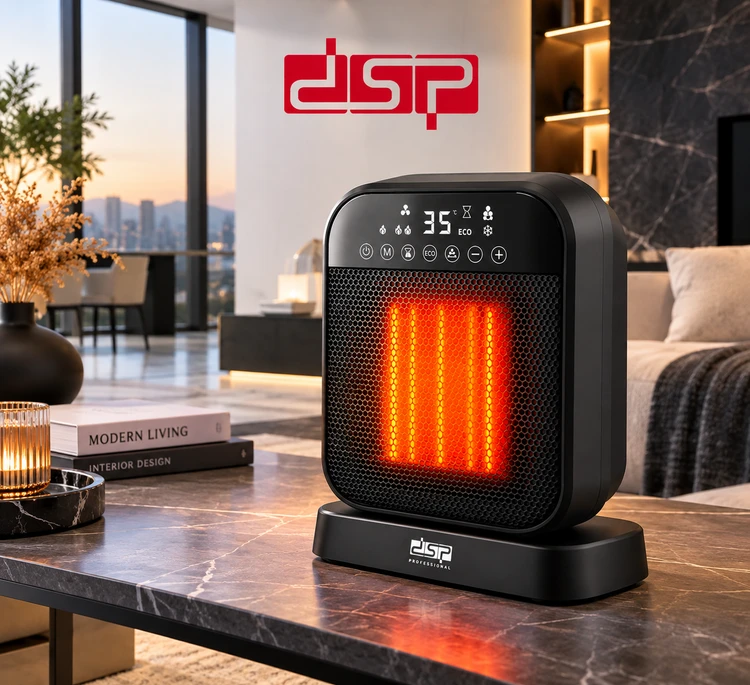 بخاری برقی فندار DSP مدل KD3101 توان 2000 وات با نمایشگر دیجیتال
