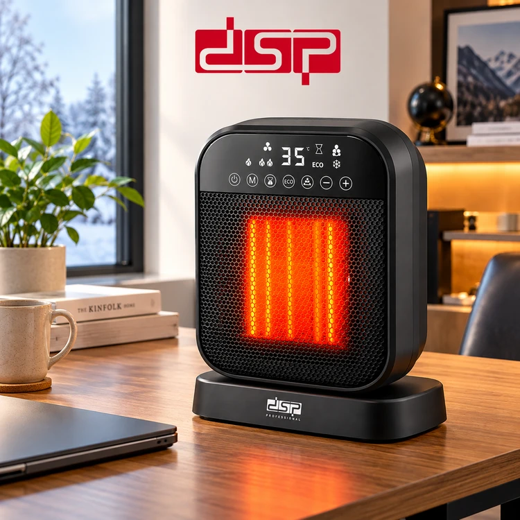 بخاری برقی فندار DSP مدل KD3101 توان 2000 وات با نمایشگر دیجیتال