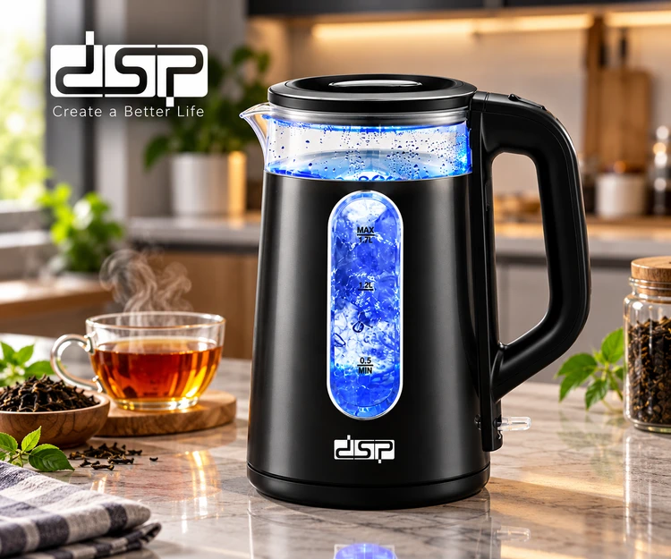 کتری برقی DSP مدل KK1279 ظرفیت ۱.۷ لیتر با توان ۲۲۰۰ وات